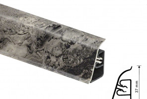 Thermoplast CEZAR BL44 - Плинтус - 094 (4,2)   Чиполлино черная медь 37*24*4200 (BL44-135)