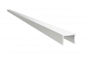 Планка торцевая 10 мм, L=3м (Для мебельного щита) Серебро Крокос