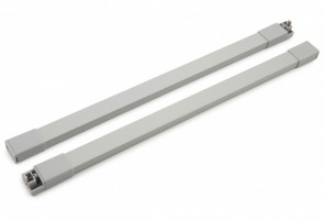 Продольный прямоугольный рейлинг для ящиков СТАРТ Серый SBR09/GR/450