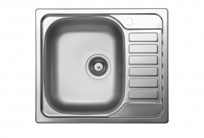 Мойка "Юкинокс" 580х500мм Левая Полированная Гранд GRP580.500 -GT8K 2L (с сифоном S701)