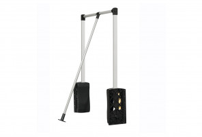 Пантограф GTV 600/830мм алюминий, черный PG-AL6083-20