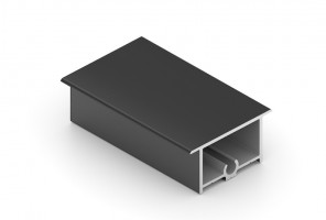 АРИСТО Профиль средний закрытый NOVA, 5400, черный   NB0486