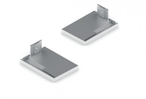 АРИСТО Заглушки направляющей торцевые 4ПДВ ARPP04 A, серебро