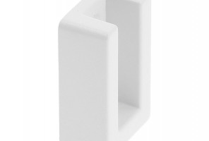 Крепление для прямоугольной штанги с заглушкой, Белый   WG-RDRP-10