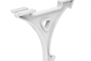 Кронштейн сетчатой полки белый