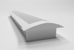 Профиль врезной под светодиодную ленту, белый, 2м