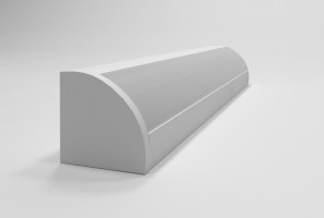 Профиль угловой под светодиодную ленту, белый, 2м