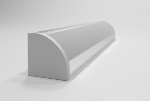 Профиль угловой под светодиодную ленту, серый, 2м