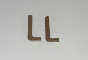 Заглушки для горизонт. профиля GOLA L никель REHAU