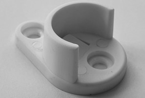 Штангодержатель круглый, белый