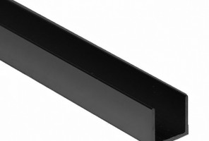 Планка торцевая 6 мм, L=0,6м ЧЕРНАЯ (Для мебельного щита) Крокос