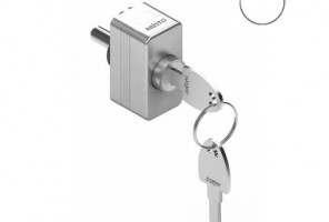 АРИСТО Замок универс. для дверей-купе, белый   AS0812