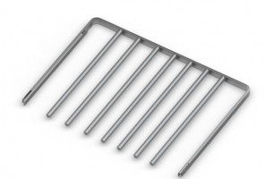 АРИСТО Вешалка для брюк выдвижная, серия 460, L=550, металлик   WA0337