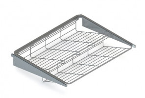 АРИСТО Обувница 2-ярусная выдвижная, серия 460, L=550, металлик   WA0338