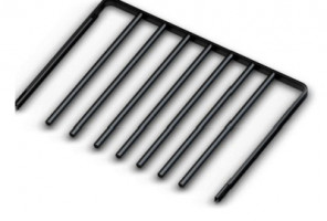 АРИСТО Вешалка для брюк выдвижная, серия 460, L=550, черный   WA0337