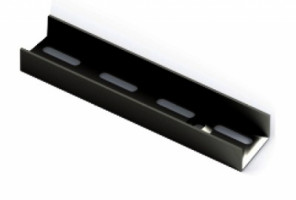 АРИСТО Направляющая настенная, L=1200, черный   WA0283
