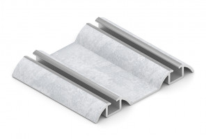 АРИСТО Направляющая двойная нижняя, 5400, жемчуг серый   AS0504