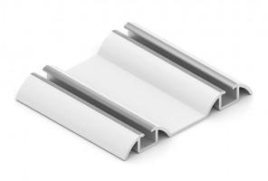 АРИСТО Направляющая двойная нижняя, 5400, белый матовый  AS0504