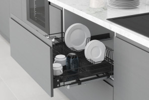 Cargo 800мм Посудосушитель Starax (760-780х520х185) антрацит   S-2033-A