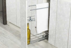 Cargo mini 150 мм Starax Tandem Cristal, (106*475*640) полн.выдв., правая S-2642-C