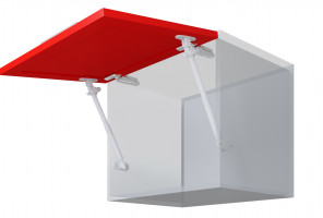 Газлифт 8кг. Белый с амортизатором GL106W/80/3   БОЯРД