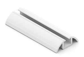 АРИСТО Направляющая одинарная нижняя, 5400, белый глянец   AS0108
