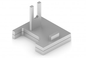АРИСТО Опора нижняя правая 4СКЛ, серебро   FF0007