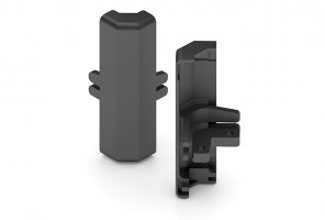 АРИСТО Уголок заглушки направляющей 4ПДВ, черный   FH0043