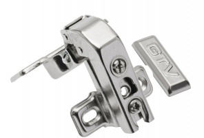 Петля накладная GTV 90* прямая для фальшпанелей, короткое плечо ВКЛАДНАЯ  ZP-KTK90H6-BE