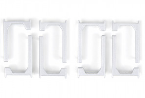 Заглушки RZ106.01SC  Сатиновый хром (4L+4R)