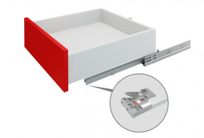 Направляющие СКРЫТОГО монтажа push-to-open частичн.выдв. DB8886Zn/500