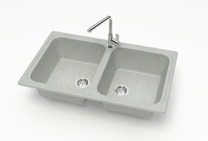 Мойка Модель 20,  780х500х195мм, Светло-серый Q10 Мрамор