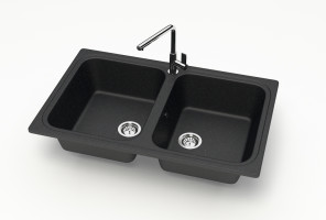 Мойка Модель 20,  780х500х195мм, Черный Q4 Мрамор