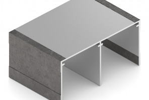 АРИСТО Направляющая двойная верхняя, 5400, сталь вороненая   AS0046