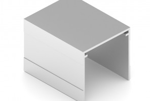 АРИСТО Направляющая одинарная верхняя, 5400, серебро   AS0714