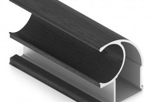 АРИСТО Профиль вертикальный С ЭКО, 2700, черный велюр   AE0377