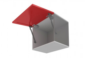 Газлифт 8кг. Графит с фиксацией фасада и амортизатором GL110GRPH/80/3   OZON БОЯРД