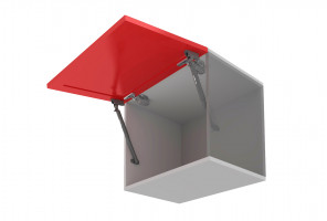 Газлифт 10кг. Белый с фиксацией фасада и амортизатором GL110W/100/3   OZON БОЯРД