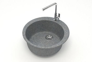 Мойка Модель 510, Круглая D507мм, Темно-Серый Q8  Мрамор
