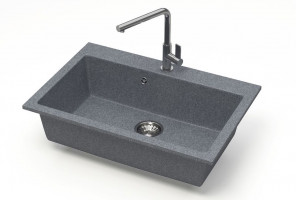 Мойка Модель 39,  755х505х200мм, Темно-Серый Q8  Мрамор