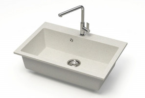 Мойка Модель 39,  755х505х200мм, Хлопок Q7  Мрамор