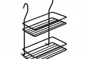 Навеска Полка двухъярусная Малая черный матовый, МХ-066BL