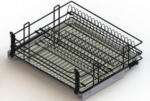 Cargo 900мм Посудосушитель выкатной Актро, черный