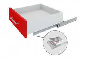Направляющие скрыт. монт. В-Slide DB8782Zn/450 1D, частичного выдв. с доводчиком