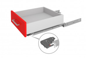 Направляющие скрыт. монт. В-Slide DB8781Zn/550 2D, полного выдв. с доводчиком