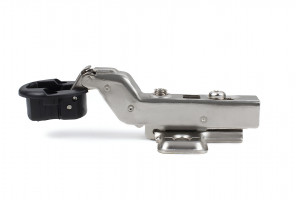 Петля BOYARD Clip-on  для стекл.дв. D26mm.95гр.откр.вкладная, с доводчиком H505C/2610