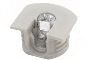 Эксцентриковая стяжка усиленная в пластике, цвет серый