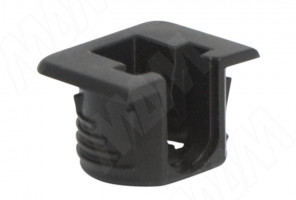 Полкодержатель для деревянных полок с фиксацией, черный FLIPPER   2574 22