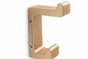 Крючок двухрожковый золото матовое  HK.13.GA