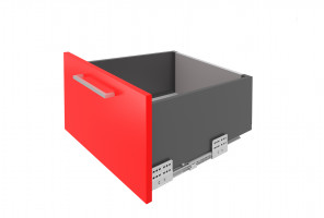 Ящик СТАРТ с ПРЯМЫМИ боковинами Графит SB21GRPH.1/450, выс. стенки 199мм